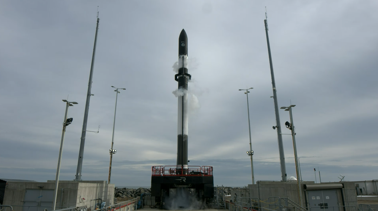 Rocket Lab HASTE rocket launching from Wallops Island, Virginia